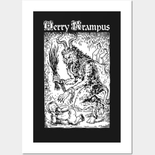 Merry Krampus Posters and Art